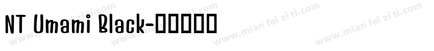 NT Umami Black字体转换